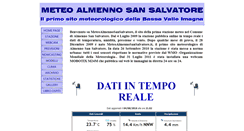 Desktop Screenshot of meteoalmennosansalvatore.it