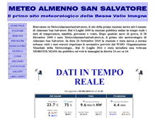 Tablet Screenshot of meteoalmennosansalvatore.it